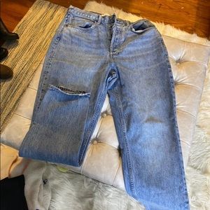 Denim forum high rise bf jeans